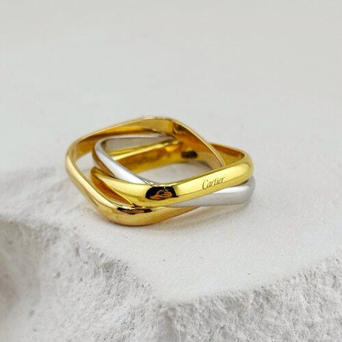 Кольцо из серебра 925 пробы с позолотой