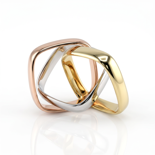 Кольцо из серебра 925 пробы с позолотой