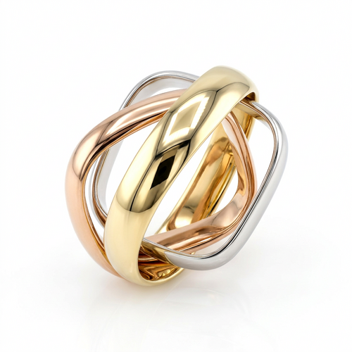 Кольцо из серебра 925 пробы с позолотой