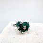 Кольцо с малахитом из серебра 925 пробы арт. RG686