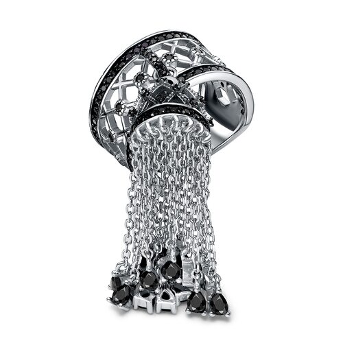 Кольцо со шпинелью из серебра 925 пробы