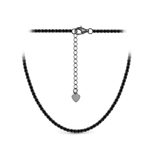 Колье со шпинелью из серебра 925 пробы