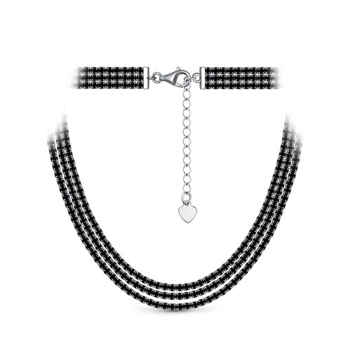 Колье со шпинелью из серебра 925 пробы