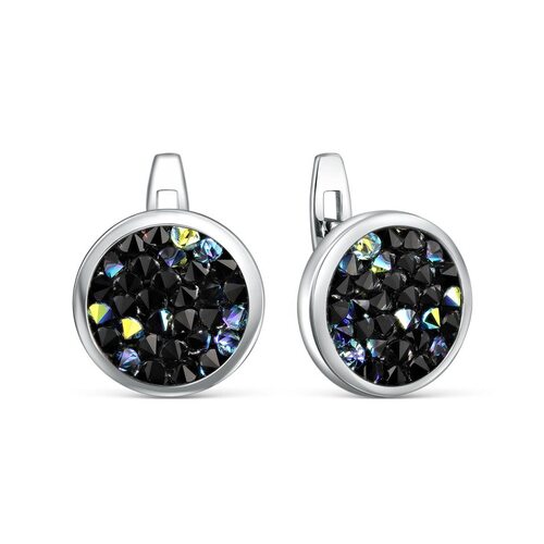 Серьги с кристаллами Swarovski из серебра 925 пробы