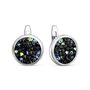 Серьги с кристаллами Swarovski из серебра 925 пробы