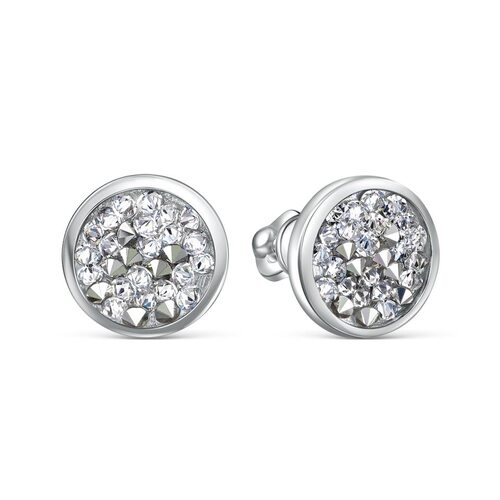 Серьги с кристаллами Swarovski из серебра 925 пробы