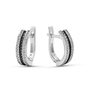 Серьги с бриллиантами из белого золота 585 пробы арт. С-1258-042