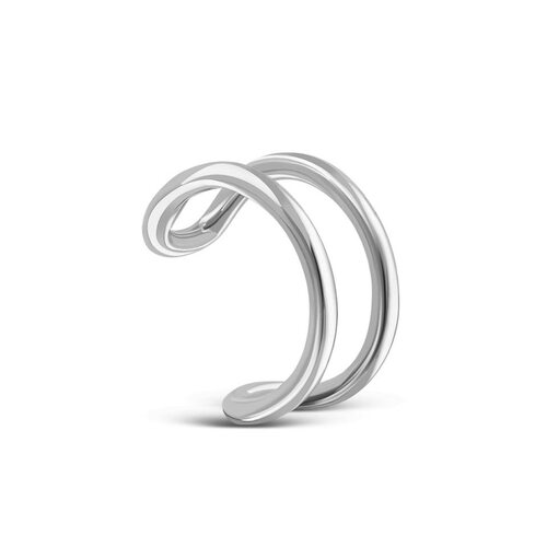 Серьга-кафф из серебра 925 пробы