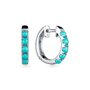 Серьги с бирюзой из серебра 925 пробы