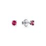 Серьги с топазами из серебра 925 пробы