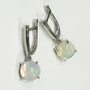 Серьги с опалами из серебра 925 пробы арт. С-4049рк1170
