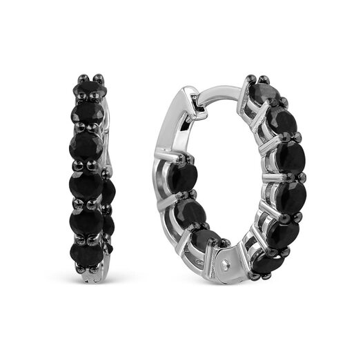 Серьги со шпинелью из серебра 925 пробы