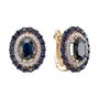 Серьги с сапфирами и бриллиантами из золота 585 пробы арт. С115-8702С