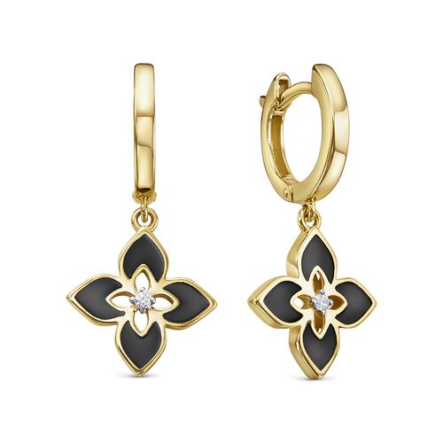 Серьги с фианитами из серебра 925 пробы