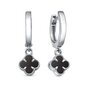 Серьги с ониксом из серебра 925 пробы