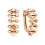 Серьги из серебра 925 пробы с позолотой