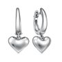 Серьги "Сердца" из серебра 925 пробы