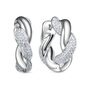 Серьги с фианитами из серебра 925 пробы арт. с120779