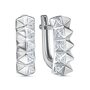 Серьги с фианитами из серебра 925 пробы