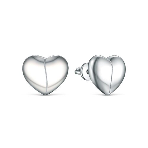 Серьги "Сердце" из серебра 925 пробы