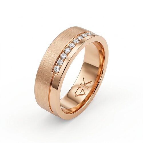 Кольцо с бриллиантами из золота 585 пробы