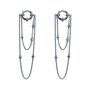 Серьги с фианитами из серебра 925 пробы арт. SE33710-M_SR_WG