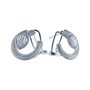 Серьги с фианитами из серебра 925 пробы