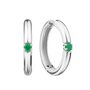 Серьги с изумрудами из серебра 925 пробы арт. СГ-27/202И2