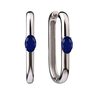 Серьги с сапфирами из серебра 925 пробы арт. СГ-27/203С2