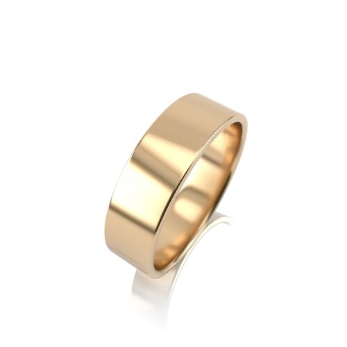 Кольцо обручальное из желтого золота 585 пробы