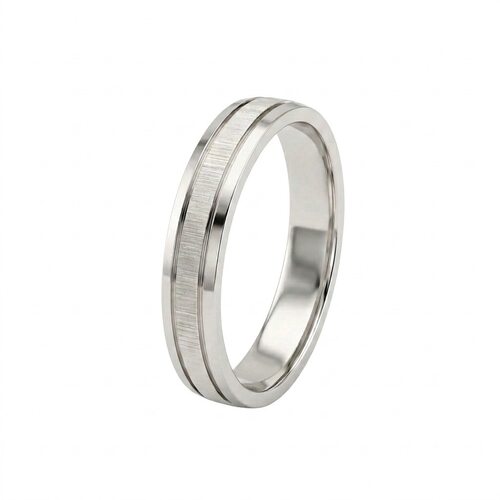 Кольцо обручальное из белого золота 585 пробы