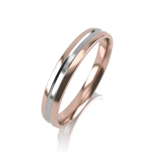 Кольцо обручальное из золота 585 пробы арт. ШН6/бк