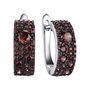 Серьги с фианитами из серебра 925 пробы
