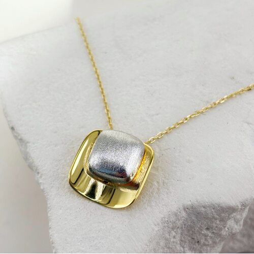 Колье из серебра 925 пробы с позолотой