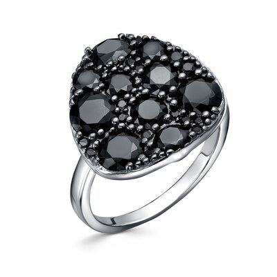 Кольцо со шпинелью из серебра 925 пробы