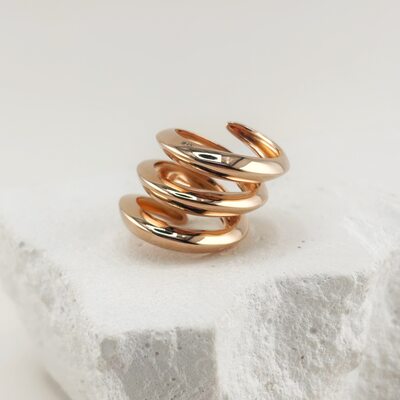 Кольцо из серебра 925 пробы с позолотой