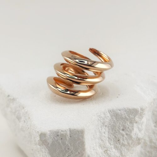 Кольцо из серебра 925 пробы с позолотой