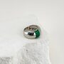 Кольцо с малахитом из серебра 925 пробы арт. SR42605-BW