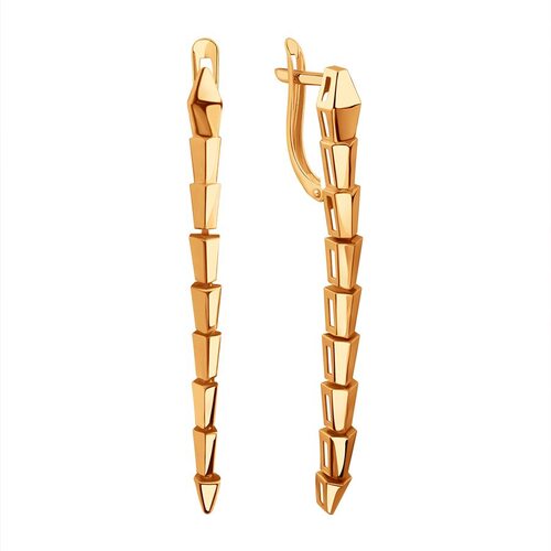 Серьги "Змеи" из золота 585 пробы