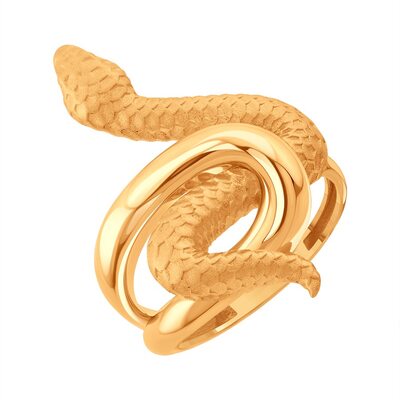 Кольцо "Змея" из золота 585 пробы