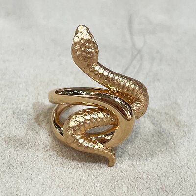 Кольцо "Змея" из золота 585 пробы