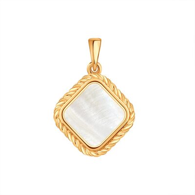 Подвеска с перламутром из золота 585 пробы