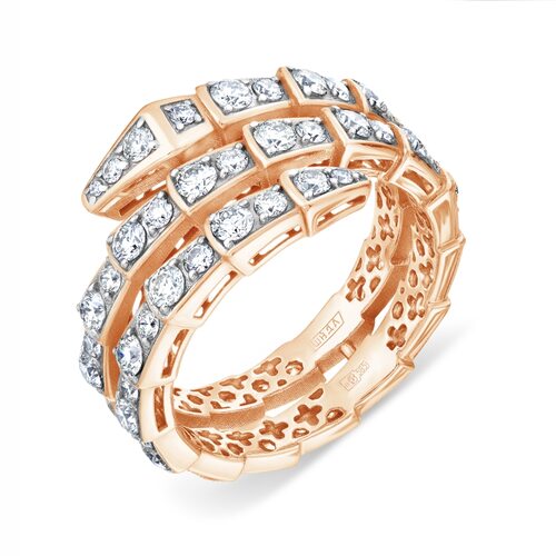 Кольцо с бриллиантами из золота 585 пробы