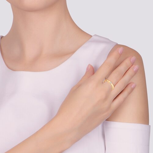 Кольцо с бриллиантом из золота 585 пробы