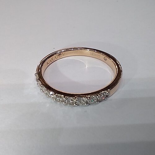 Кольцо с бриллиантами из золота 585 пробы