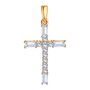 Декоративный крест с бриллиантами из золота 585 пробы арт. Т141036210