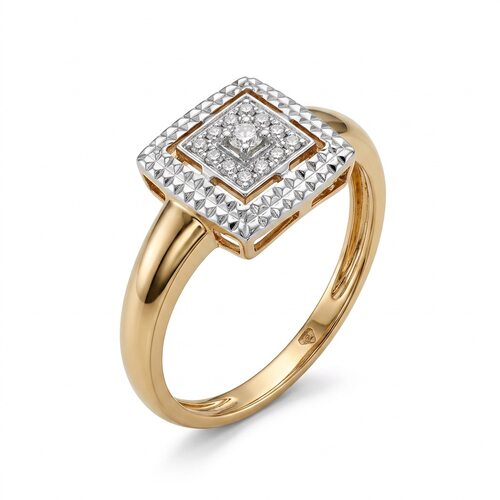 Кольцо с бриллиантами из золота 585 пробы