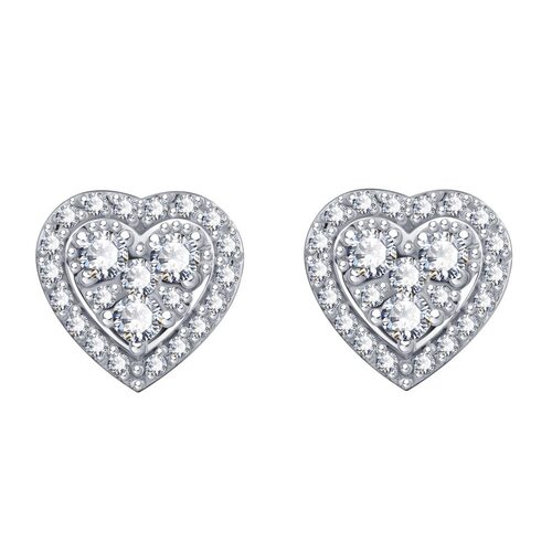 Серьги с бриллиантами из золота 585 пробы