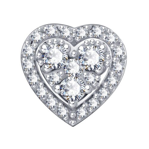 Подвеска с бриллиантами из золота 585 пробы