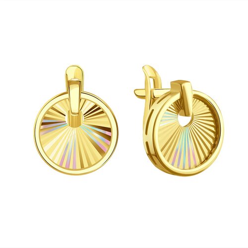Серьги из желтого золота 585 пробы